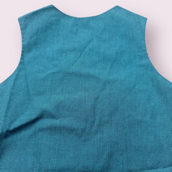 Toddler Rosalina Collection Teal Cow Farm Fence Print Tank Dress Size 4T - Picture 8 of 9